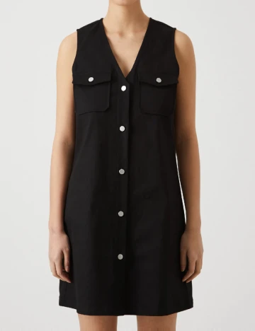 Rochie scurta Pieces, negru