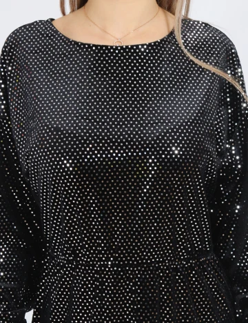 Rochie medie Pieces, negru