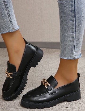
						Mocasini SHEIN, negru