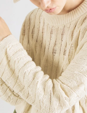 Pulover Vero Moda, crem Crem