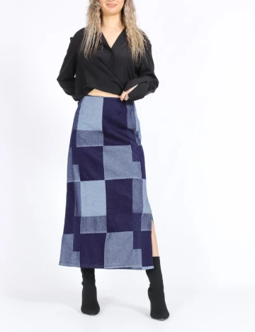 Fusta Vero Moda, bleumarin