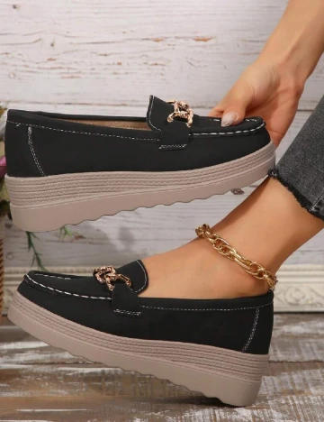 Mocasini SHEIN, negru