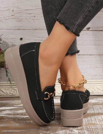 Mocasini SHEIN, negru