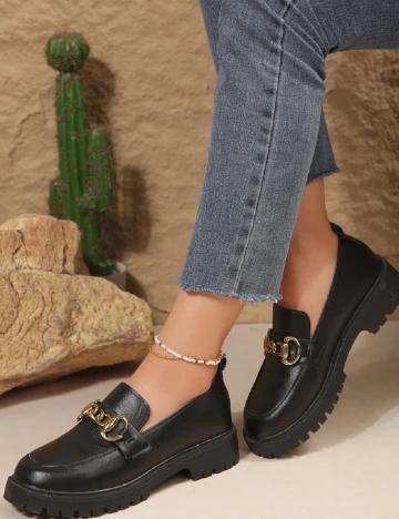 Mocasini SHEIN, negru