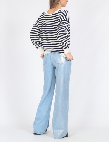 Cardigan Vero Moda, alb/bleumarin