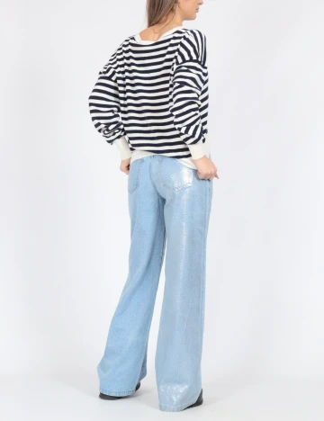 Cardigan Vero Moda, alb/bleumarin Alb