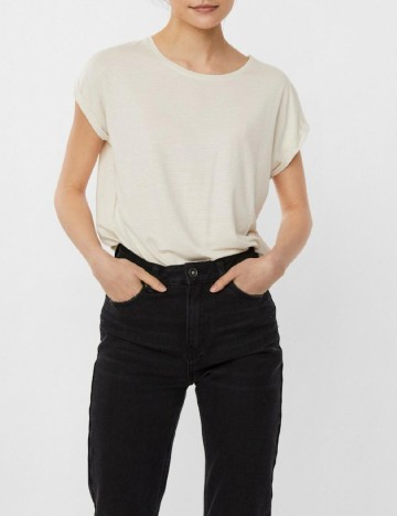 
						Tricou Vero Moda, ecru
