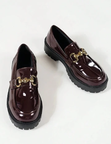 Mocasini SHEIN, pruna