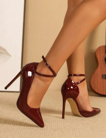 Pantofi SHEIN, visiniu
