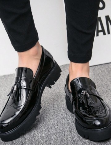 
						Mocasini SHEIN, negru