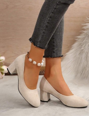 Pantofi SHEIN, crem