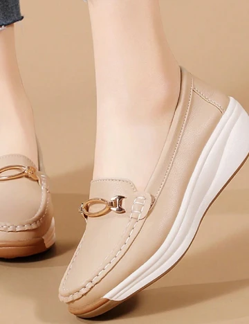 Mocasini SHEIN, maro
