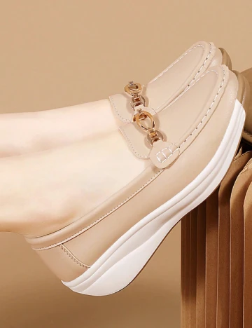 Mocasini SHEIN, maro