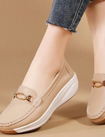 Mocasini SHEIN, maro