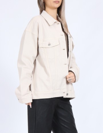 Jacheta Oversize Vero Moda, ecru