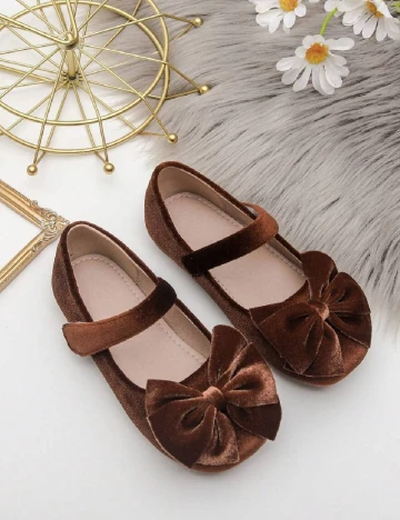 Pantofi Shein Kids, maro