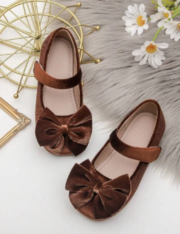 Pantofi Shein Kids, maro