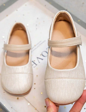 Pantofi Shein Kids, crem