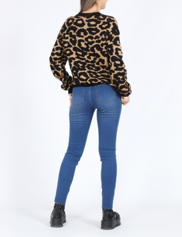 Bluza Vero Moda, negru/maro