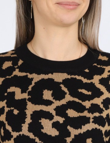 Bluza Vero Moda, negru/maro