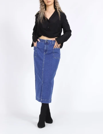 Fusta Vero Moda, albastru