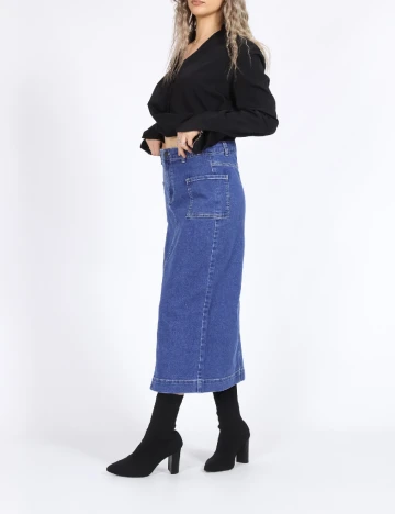 Fusta Vero Moda, albastru