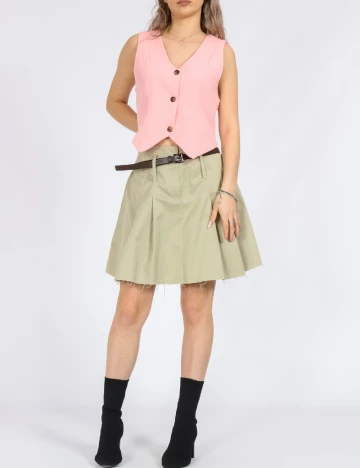 Fusta Vero Moda, verde deschis