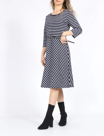 Rochie medie Vero Moda, alb/albastru