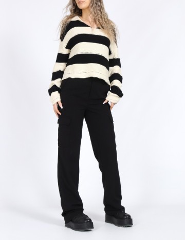 Bluza Only, crem/negru