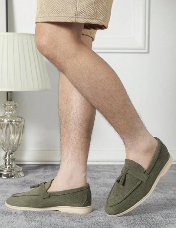 Mocasini SHEIN, verde Verde