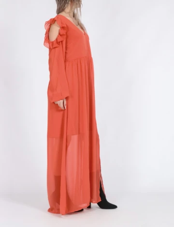 Rochie lunga Vero Moda, portocaliu