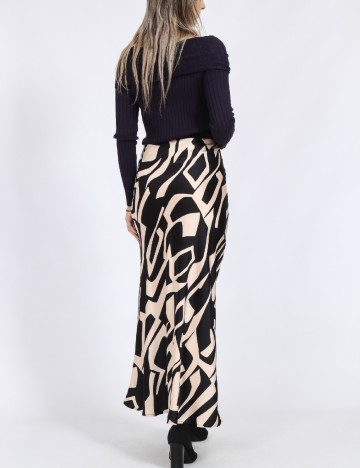 Fusta Only, crem/negru