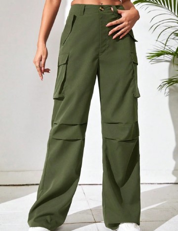 Pantaloni SHEIN, verde