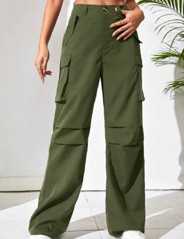 Pantaloni SHEIN, verde