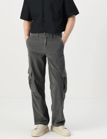Pantaloni Jack&Jones, gri inchis