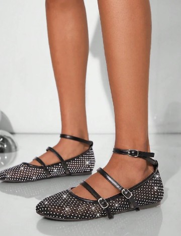 
						Balerini SHEIN, negru