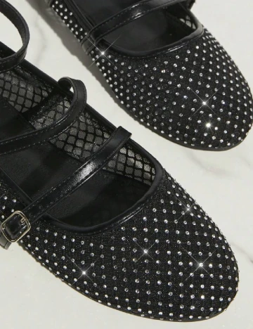 Balerini SHEIN, negru Negru
