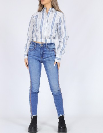 
						Camasa Jack&Jones, alb/albastru