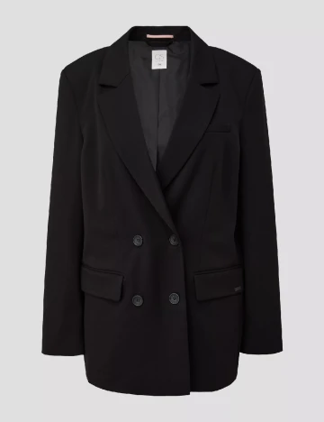 Sacou Oversize Q/S, negru