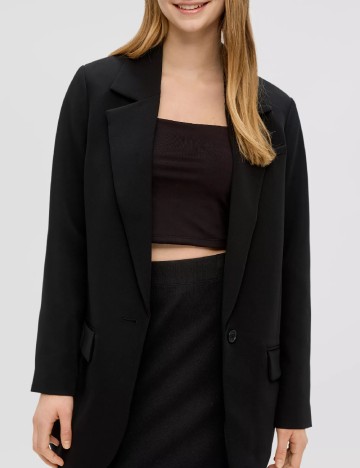 
						Sacou Oversize Q/S, negru