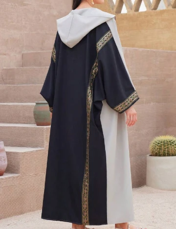 Kimono SHEIN, negru/gri