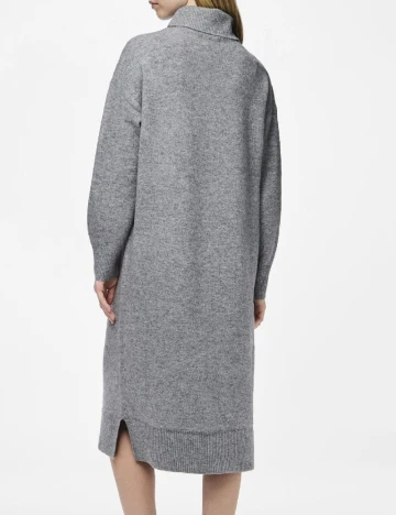 Rochie medie Pieces, gri