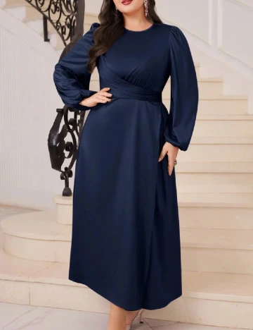Rochie lunga SHEIN CURVE, albastru Albastru