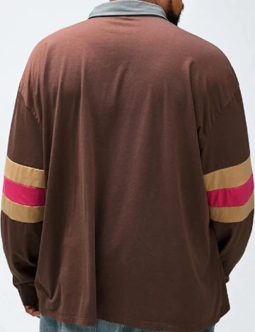 Bluza SHEIN Plus Size Men, maro