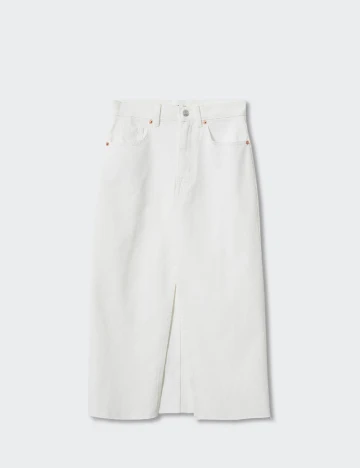 Fusta Mango Violeta, alb Alb