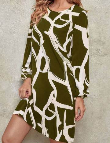 Rochie scurta SHEIN, verde