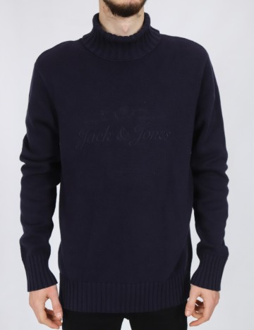 Pulover Jack&Jones, bleumarin inchis