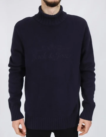 Pulover Jack&Jones, bleumarin inchis