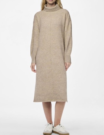 
						Rochie medie Pieces, crem