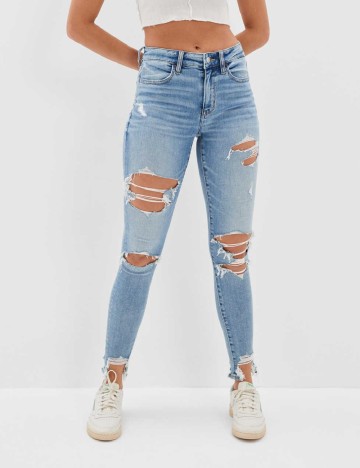 
						Blugi American Eagle, albastru